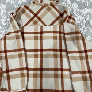 Plaid Patterned Coat